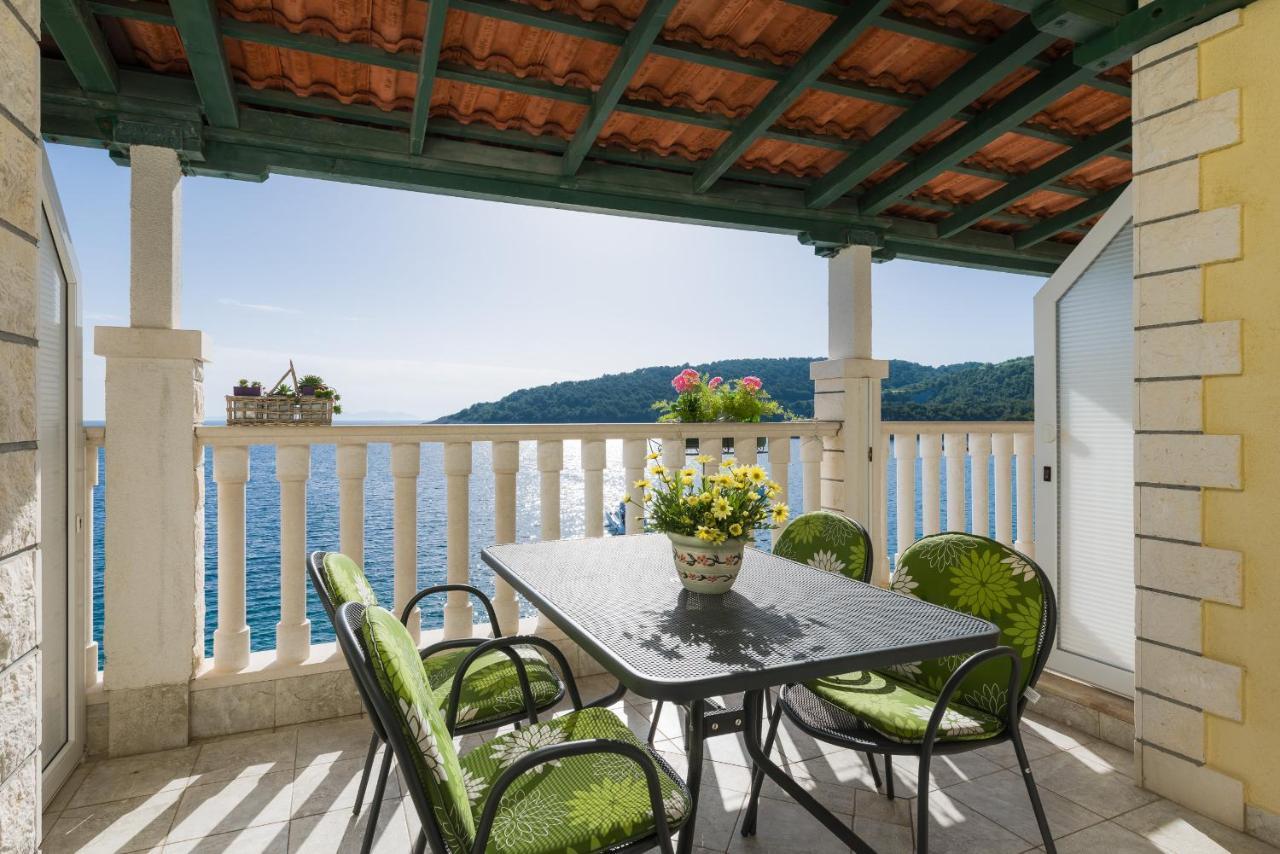 Superb Beachfront Luxury Seaview With Private Beach Milna  Esterno foto